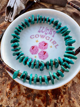 Load image into Gallery viewer, 24" Genuine AZ Turquoise Necklace With Heishi