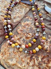 Load image into Gallery viewer, Mookaite & Navajo Pearl Necklace