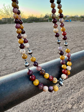 Load image into Gallery viewer, Mookaite & Navajo Pearl Necklace