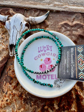 Load image into Gallery viewer, 4MM Genuine Turquoise Necklace With Center Navajo Pearls