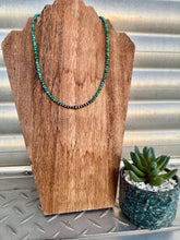 Load image into Gallery viewer, 4MM Genuine Turquoise Necklace With Center Navajo Pearls
