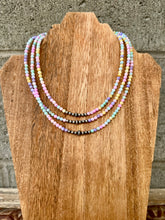 Load image into Gallery viewer, Pastel Mother of Pearl Necklace With Navajo Pearls