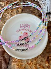 Load image into Gallery viewer, Pastel Mother of Pearl Necklace With Navajo Pearls