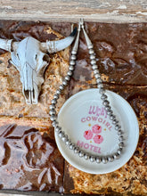Load image into Gallery viewer, 8MM Navajo Bench Pearl Necklace