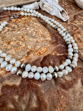 Load image into Gallery viewer, Extra Large Fresh Waters Pearls & Navajo Pearl Necklace