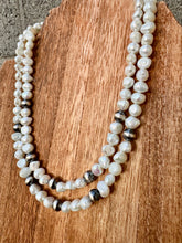 Load image into Gallery viewer, Extra Large Fresh Waters Pearls & Navajo Pearl Necklace