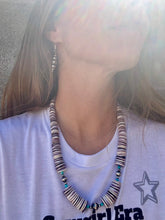 Load image into Gallery viewer, Gigantic Wampum Necklace + Navajo Pearls + Turquoise