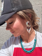 Load image into Gallery viewer, Mosaic Southwestern Concho Fringe Earrings