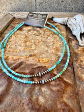 Load image into Gallery viewer, Dainty Rubik Cube Genuine Turquoise Choker