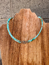 Load image into Gallery viewer, Dainty Rubik Cube Genuine Turquoise Choker