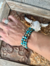 Load image into Gallery viewer, Genuine Turquoise + Spiny Oyster Mohave Bracelet