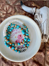 Load image into Gallery viewer, Genuine Turquoise + Spiny Oyster Mohave Bracelet