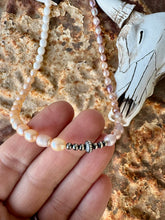 Load image into Gallery viewer, Ombre Pearl Necklace + Navajo Pearls