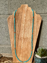 Load image into Gallery viewer, Genuine Double Wrap Turquoise Necklace + Navajo Pearls