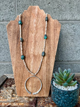 Load image into Gallery viewer, XL Turquoise Nugget Necklace + XL Naja