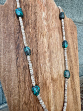 Load image into Gallery viewer, XL Turquoise Nugget Necklace + XL Naja