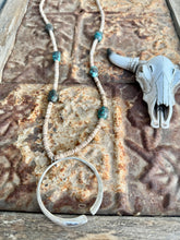 Load image into Gallery viewer, XL Turquoise Nugget Necklace + XL Naja