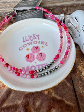 Load image into Gallery viewer, Pink Jade Choker + Navajo Pearls