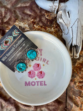 Load image into Gallery viewer, Sunflower Turquoise Stud Earrings