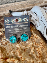 Load image into Gallery viewer, Sunflower Turquoise Stud Earrings