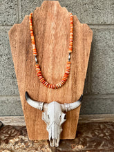 Load image into Gallery viewer, 4MM - 10MM Orange Spiny Oyster Graduated Necklace