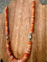 Load image into Gallery viewer, 4MM - 10MM Orange Spiny Oyster Graduated Necklace