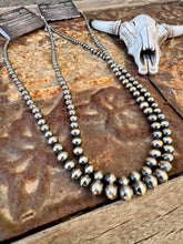 Load image into Gallery viewer, Graduated 3MM-8MM Navajo Pearl Necklace