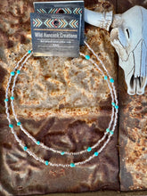 Load image into Gallery viewer, Champagne & Turquoise Chokers