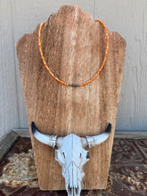 Load image into Gallery viewer, Dainty Orange Spiny Oyster Choker