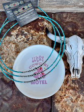 Load image into Gallery viewer, 3MM Turquoise Choker with Graduated Navajo Peals