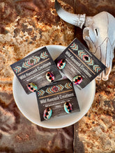 Load image into Gallery viewer, Oval Inlay Stud Earrings