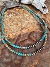Load image into Gallery viewer, Turquoise Mohave Orange Spiny Oyster Choker