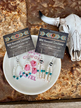 Load image into Gallery viewer, Mother of Pearl & Turquoise Earrings
