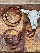 Load image into Gallery viewer, Leather Barbed Wire Bracelets