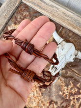 Load image into Gallery viewer, Leather Barbed Wire Bracelets