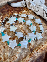 Load image into Gallery viewer, Star Bracelet With Turquoise Or Navajo Pearl