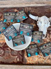 Load image into Gallery viewer, Kingman Turquoise Freeform Nugget Earrings