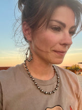 Load image into Gallery viewer, Navajo Desert Pearl Teardrop Earrings