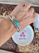 Load image into Gallery viewer, Sleeping Beauty Turquoise Concho Cuff