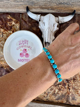 Load image into Gallery viewer, Sleeping Beauty Row Turquoise Stacker Cuff