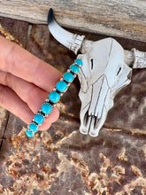 Load image into Gallery viewer, Sleeping Beauty Row Turquoise Stacker Cuff