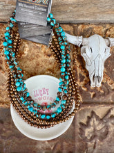 Load image into Gallery viewer, Turquoise Magnesite With Copper Hematite