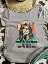 Load image into Gallery viewer, Between Heaven & Hell Cowgirl Tee