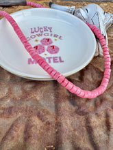 Load image into Gallery viewer, Pink Coral Rondelle Necklace