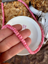 Load image into Gallery viewer, Pink Coral Rondelle Necklace