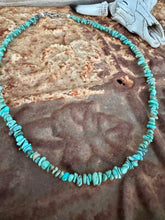 Load image into Gallery viewer, Genuine Turquoise Chip Necklace