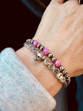 Load image into Gallery viewer, Navajo Pearl Bracelet Till Death And Pink Opal