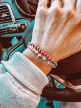 Load image into Gallery viewer, Navajo Pearl Bracelet Till Death And Pink Opal