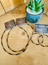 Load image into Gallery viewer, Black And Tortoiseshell Choker And Hoops