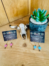 Load image into Gallery viewer, Navajo Pearl Earrings With Opal Hearts